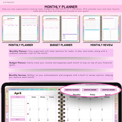 All-in-One Digital Planner 2025, 2026, 2027