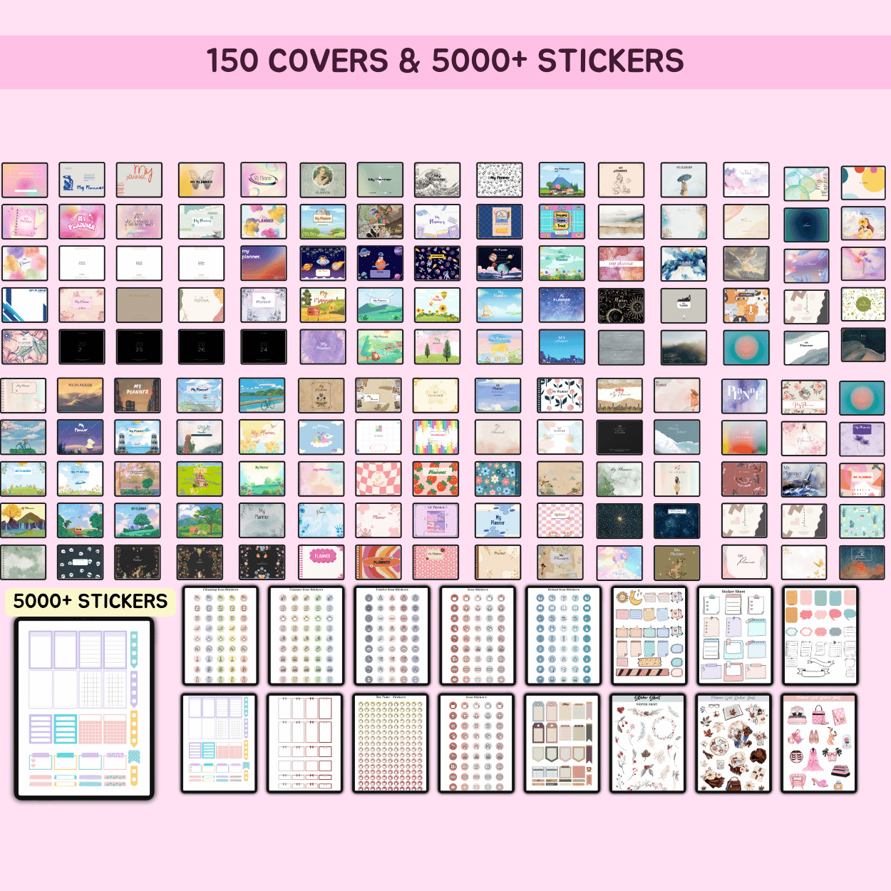 All-in-One Digital Planner 2025, 2026, 2027