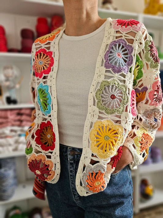 Summer Cardigan Crochet Pattern -Scrochet